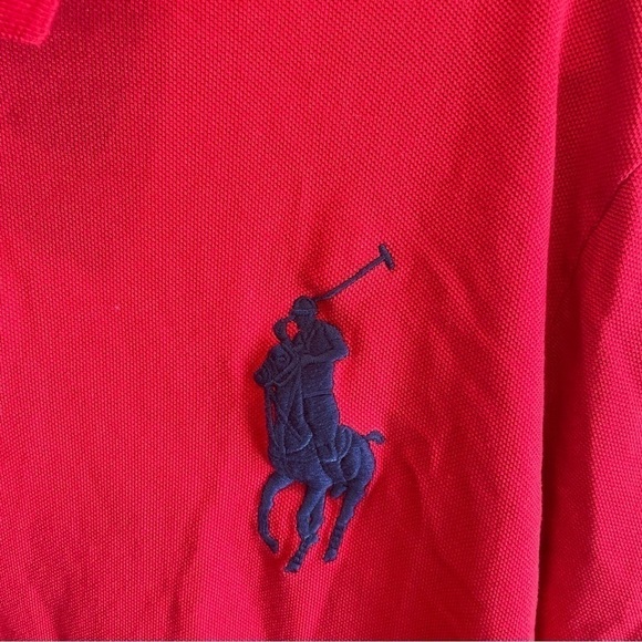 Polo By Ralph Lauren Big Pony Red and Navy Polo XXL - Picture 2 of 6